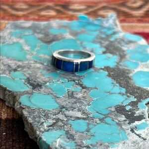 Native American lapis/ sterling ring